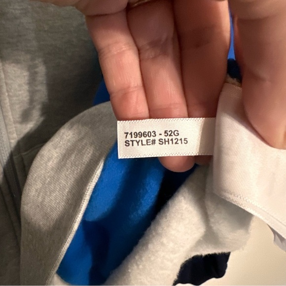 Lacoste Men’s Color-block Zippered Fleece Hoodie Sweatshirt size 4XL Green Blue - Picture 8 of 9